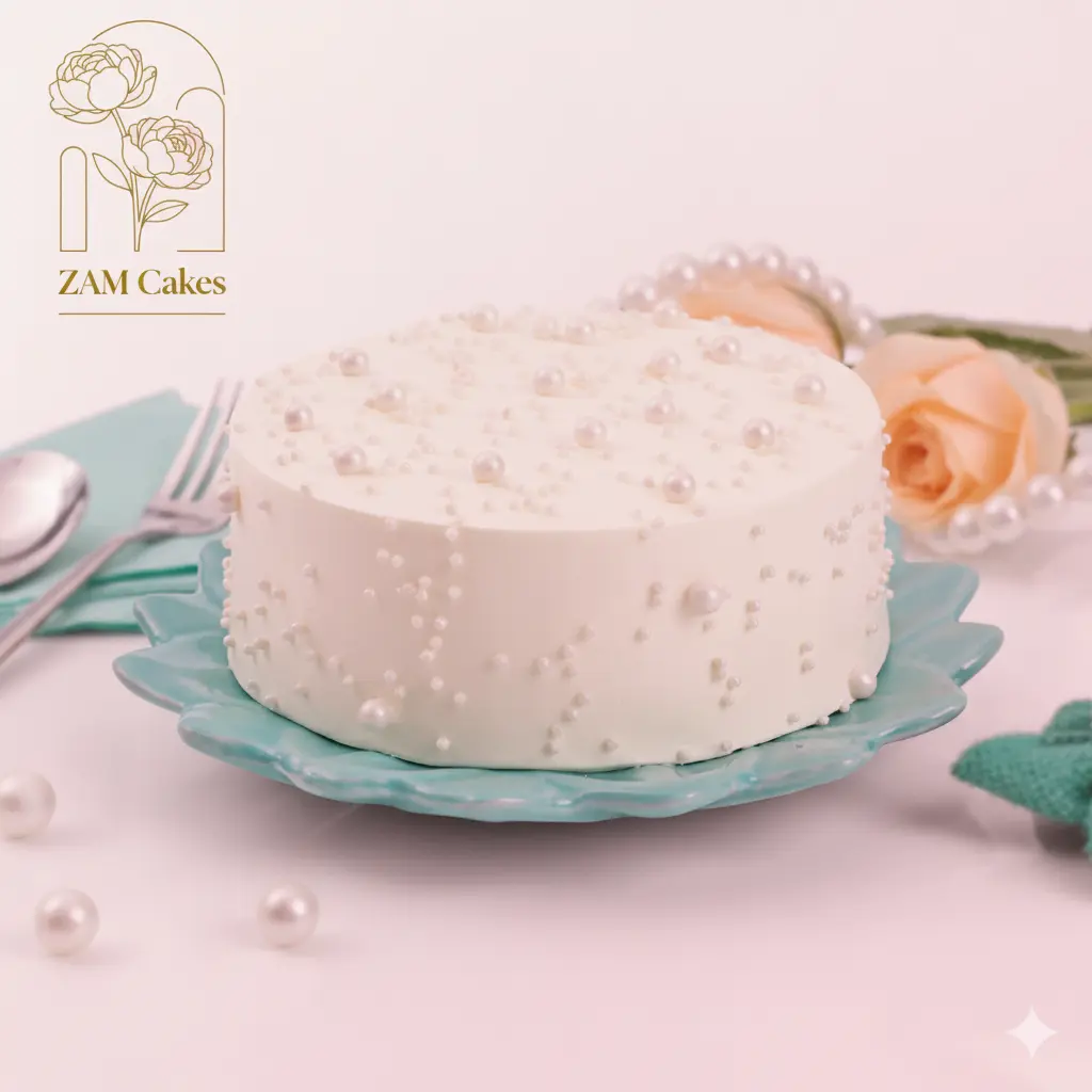 Pearl Bliss White Cake (1 kg)