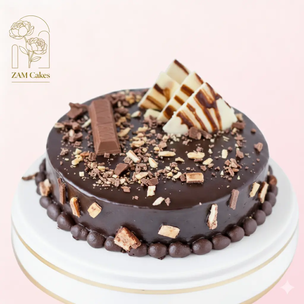 Crunchy Kit Kat Chocolate Cake