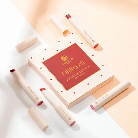  Glitterati Velvet Satin Lipsticks - Set Of 4