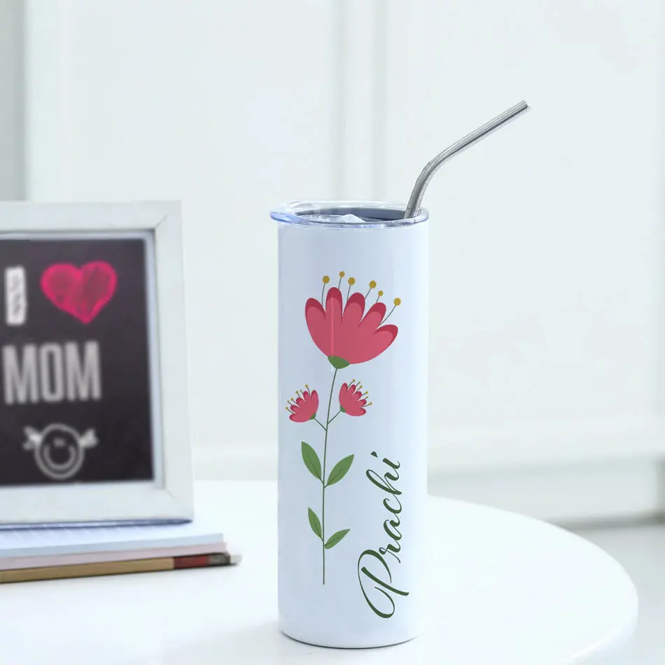 Floral slips Personalized Tumbler