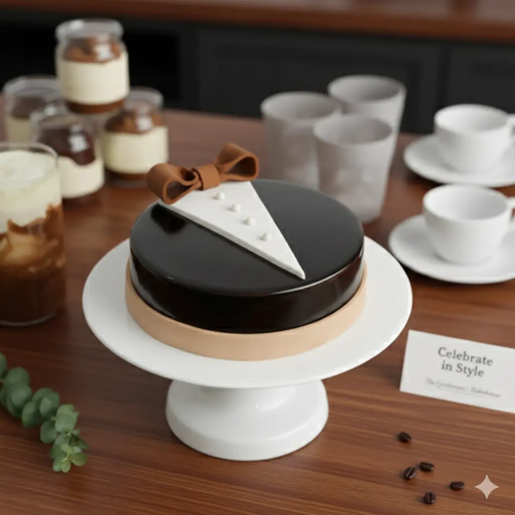 dapper-suit-chocolate-cake